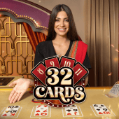 32 Baraha artwork with fanned baraha playing cards