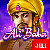 Ali Baba game artwork with an Arabian palace raider