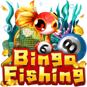 Bingo Fishing artwork with bingo balls undersea