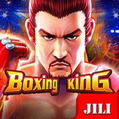 Boxing King artwork with a champion boxer and belts