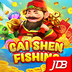 Cai Shen Fishing artwork with a golden fortune god