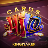 Cards Hi Lo artwork with up and down arrows over cards