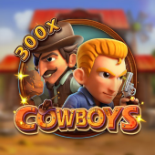 Cowboys artwork with a western sheriff badge
