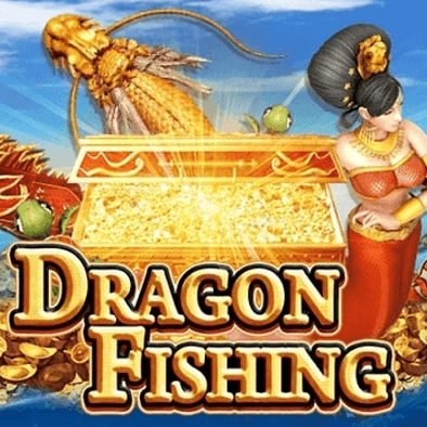 Dragon Fishing artwork with a pearl-holding dragon