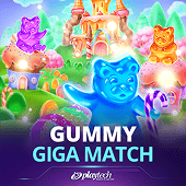 Gummy Giga Match artwork with gummy bear symbols
