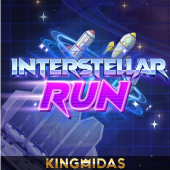 Interstellar Run artwork with a sprinting space runner