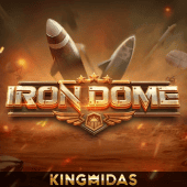 Iron Dome artwork with a rocket defense grid