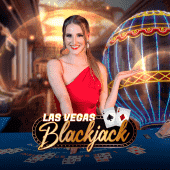 Las Vegas Blackjack artwork with blackjack chips and cards