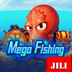 Mega Fishing artwork with a giant golden marlin