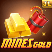 Mines Gold artwork with a cart of gold nuggets