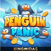 Penguin Panic artwork with sliding penguins on ice