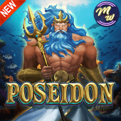 Poseidon artwork with the sea god trident